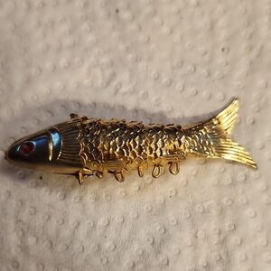 Gold and Black Fish Ornament